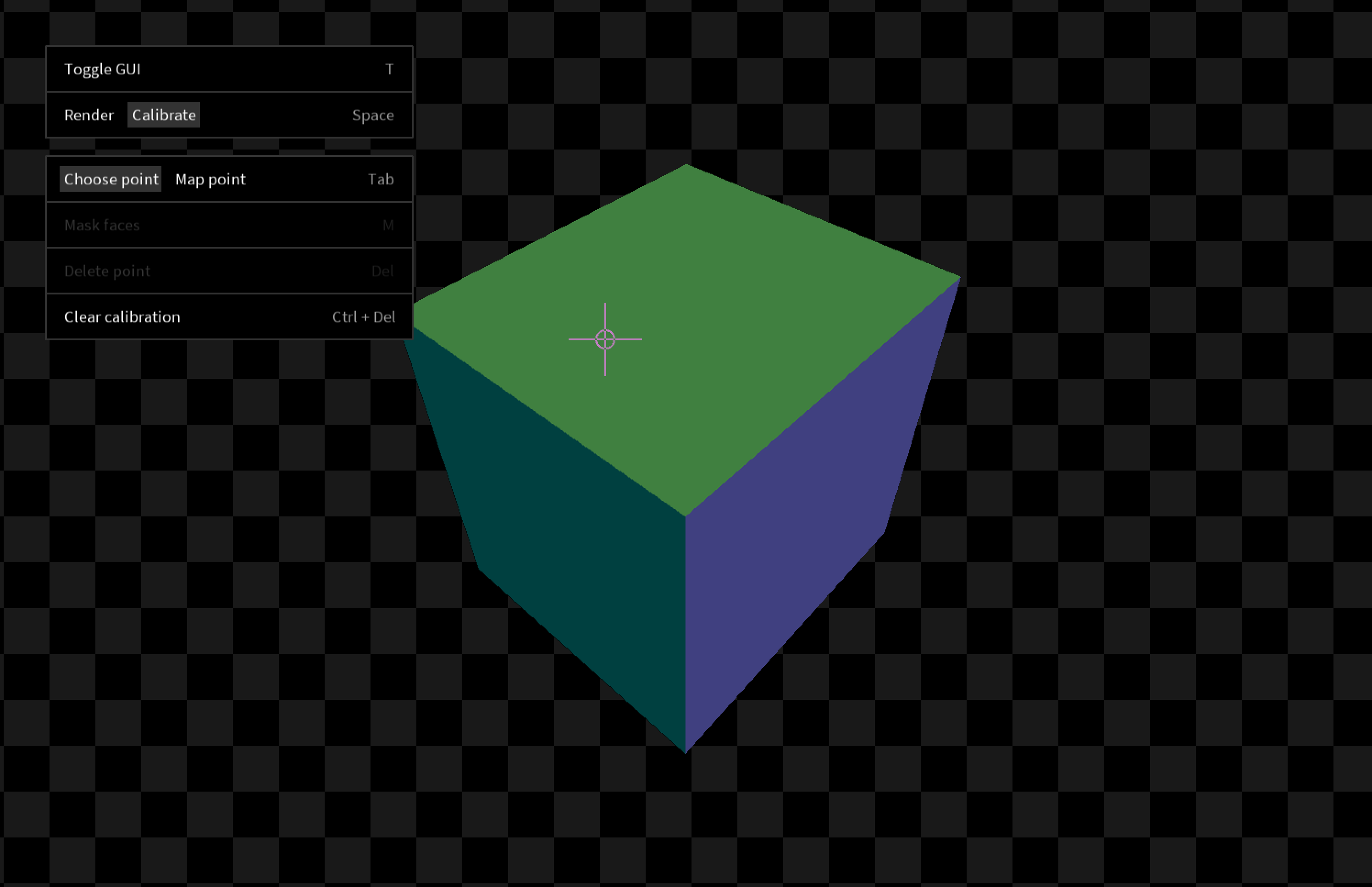 Screen shot of the initial Shape Mapper GUI